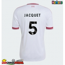 Camisa de Futebol Liverpool Jeremy Jacquet #5 Equipamento Secundário 2026-27 Manga Curta